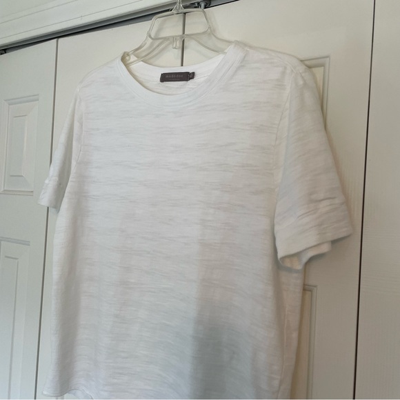 Mododoc Womens Textured Cotton Stripe Short Sleeve Top Sz XS - Picture 4 of 10